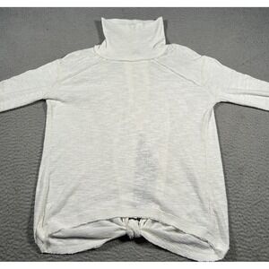Free‎ People We The Free Sweater Womens XS White Kori Split Back Turtleneck
